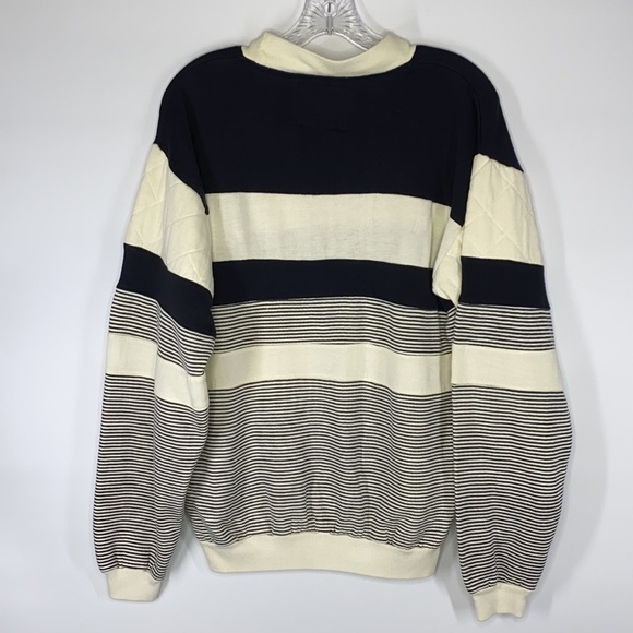 Vintage Giani Striped Pullover Sweatshirt Size Medium - Picture 2 of 5